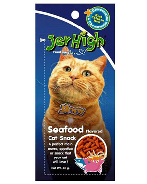 Jerhigh Jinny Seafood Cat Snack 40 gm Pack of 2
