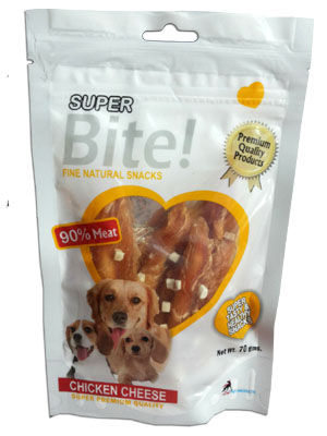 Super Bite Fine Natural Snack Chicken Cheese for Dogs 70 gm