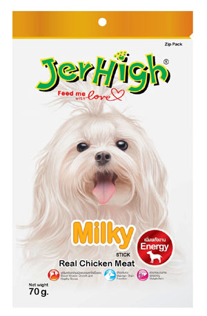 Jerhigh Dog Snack Milky with Calcium 70 gm